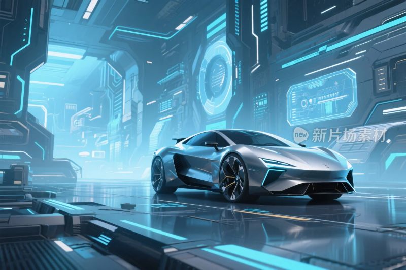 未来科幻汽车场景