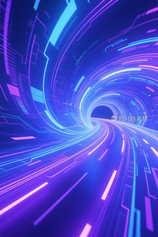 未来科技光效隧道