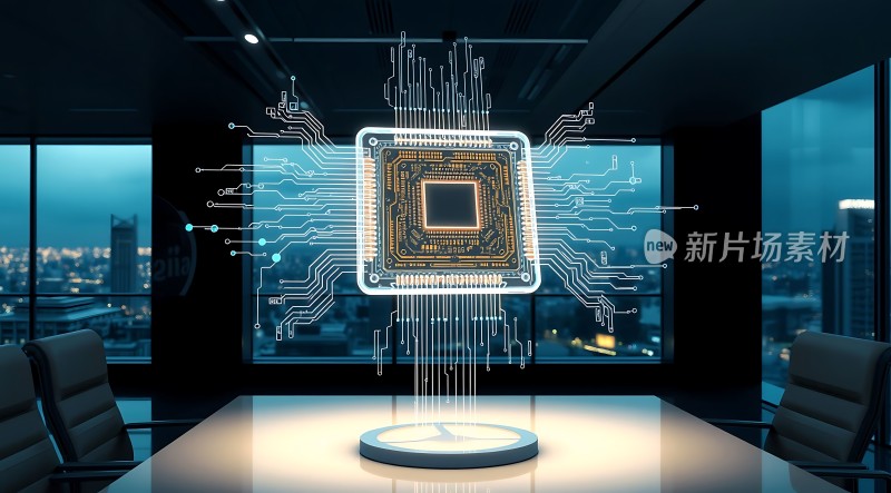 新片场素材芯片科技感