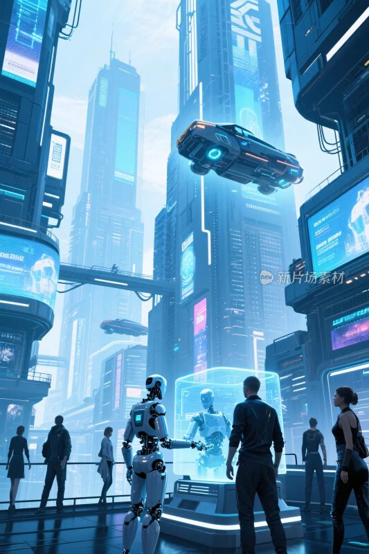 未来科幻城市插画