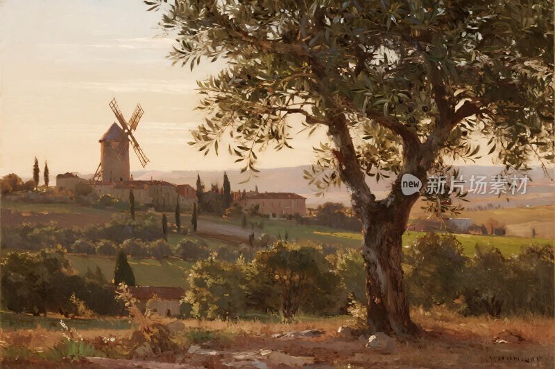 乡村田园风景画