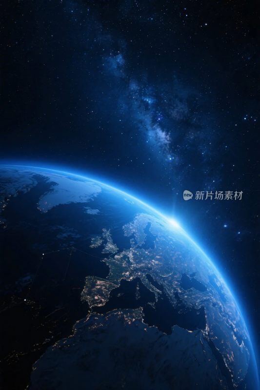 地球宇宙星空创意图