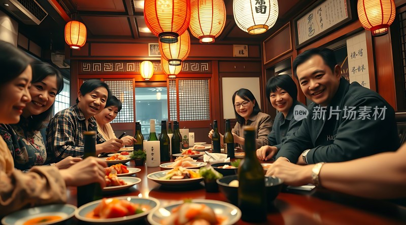 家庭聚餐温馨时刻