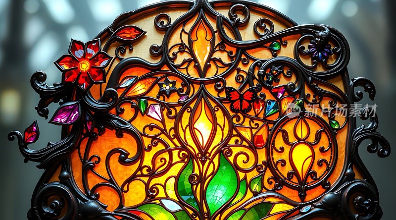 彩色玻璃艺术装饰品