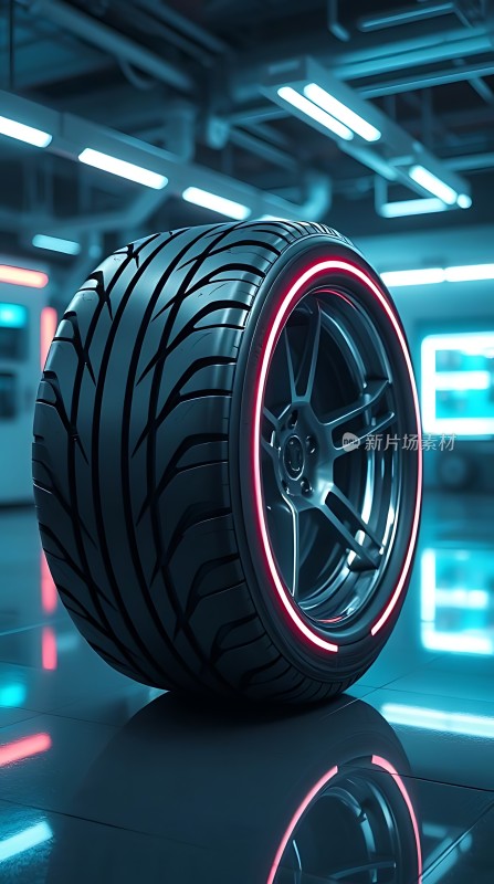 未来科技轮胎炫酷轮毂设计