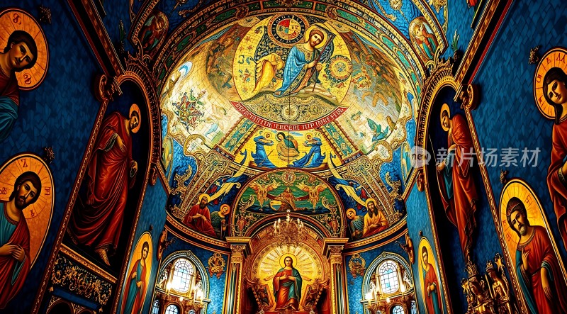 教堂穹顶壁画艺术