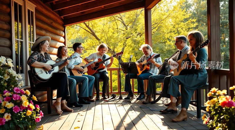 阳光下的音乐聚会