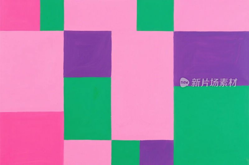 彩色几何拼贴插画