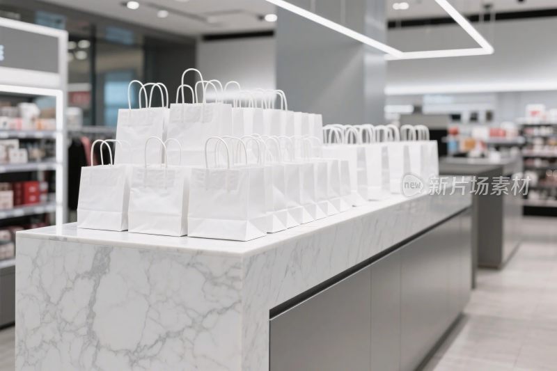 商场购物袋陈列场景