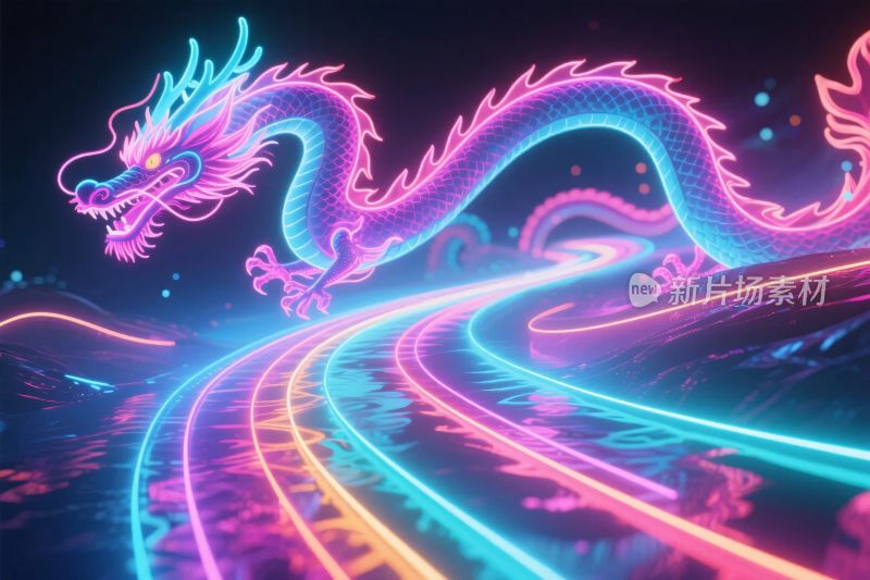 炫彩霓虹龙轨道