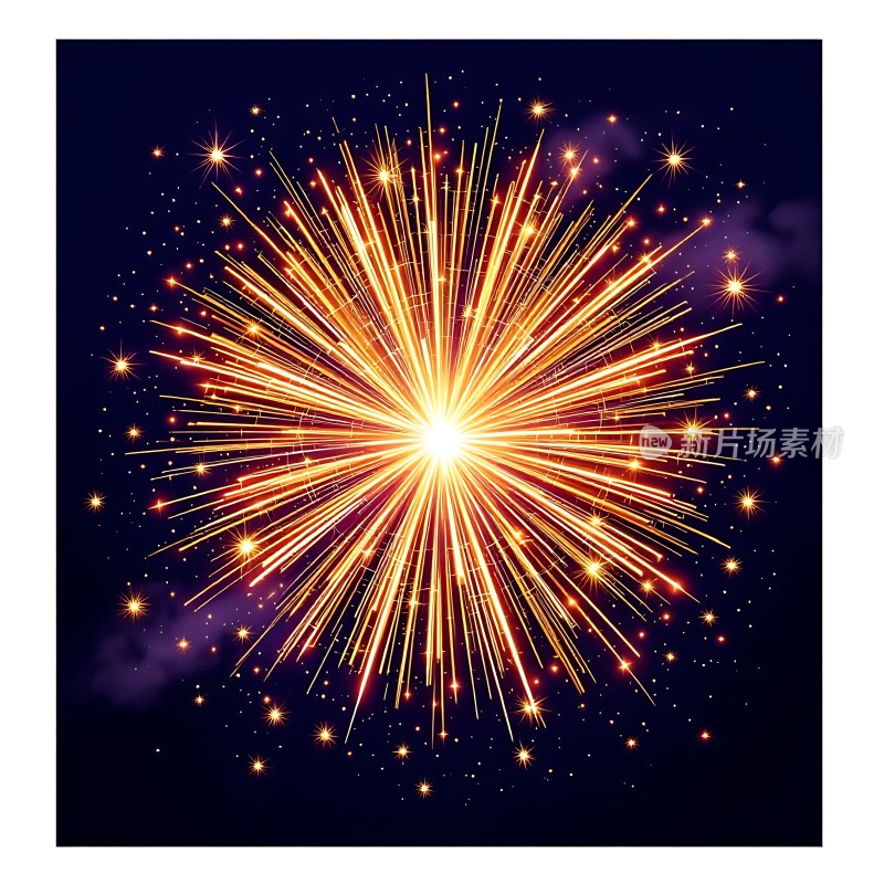 璀璨烟花绽放夜空