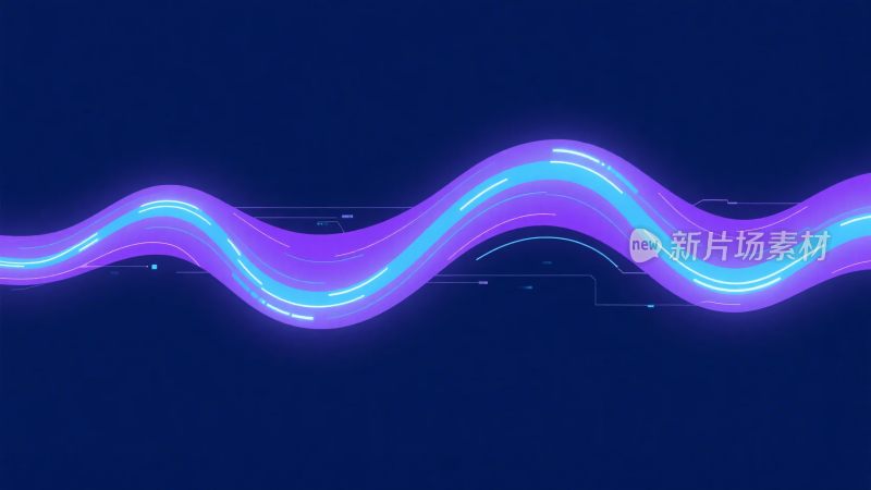动感霓虹波浪线条背景