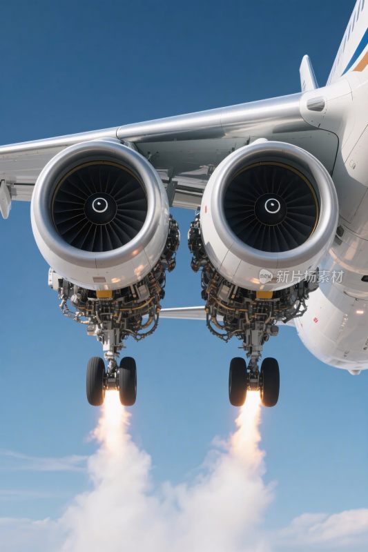 飞机起落架与发动机