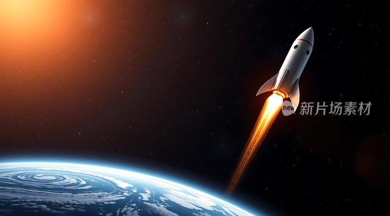火箭升空探索宇宙奥秘