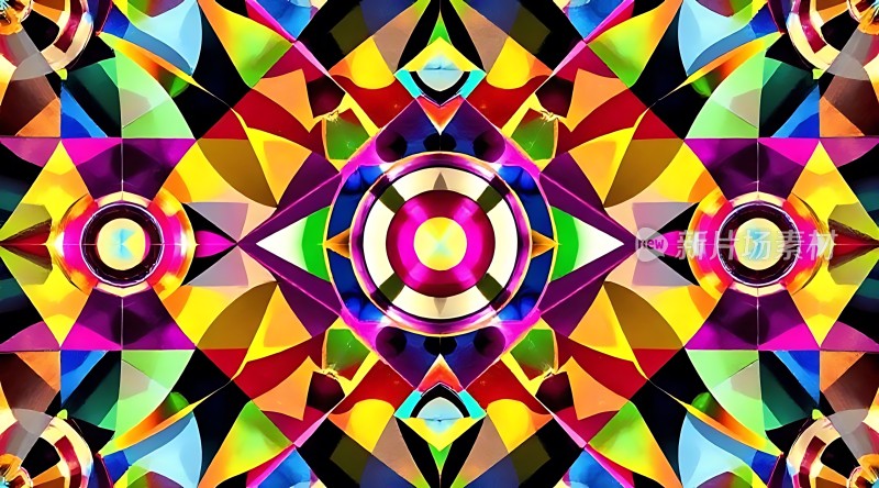 色彩斑斓的几何艺术世界