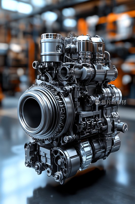 精密机械发动机特写