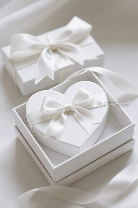 白色爱心礼盒