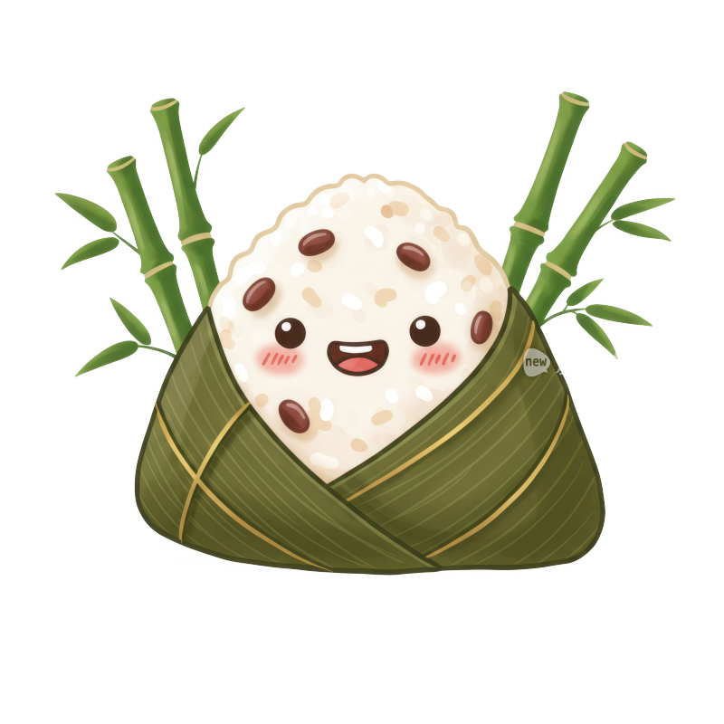 可爱的端午节卡通粽子免扣元素