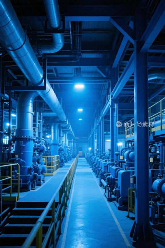 工业厂房内部场景