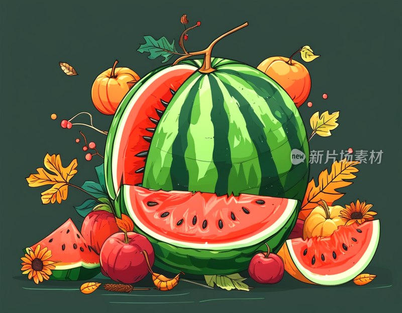 感恩节西瓜图标