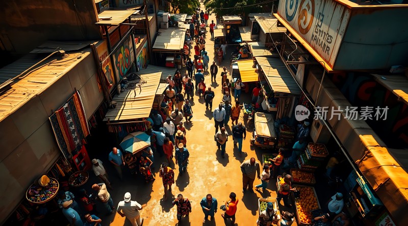 繁华市场热闹非凡人间烟火气十足