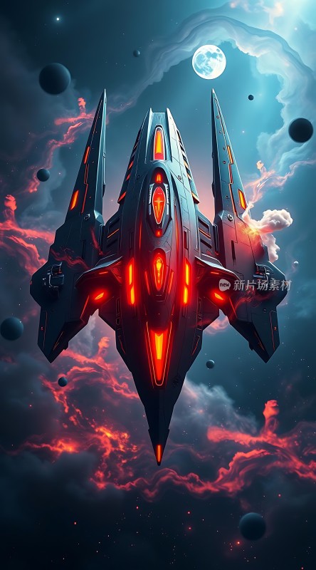 星际飞船穿越浩瀚宇宙