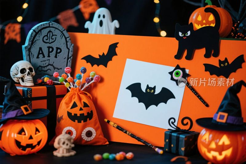 万圣节主题装饰插画