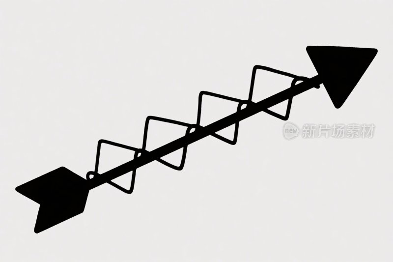 锯齿箭头矢量图形