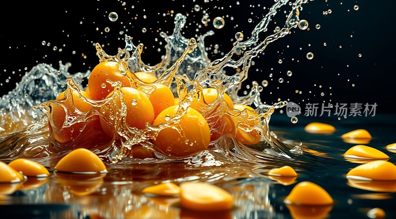 橙子入水