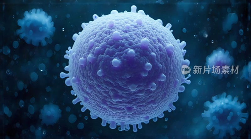 新片场素材病毒微观世界探秘