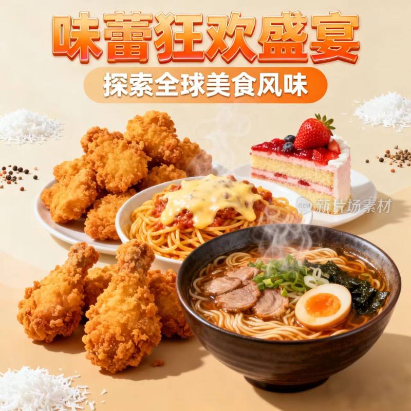 美食 海报 宣传图 广告素材 餐饮