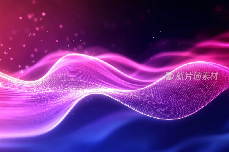 梦幻炫彩流动光线背景