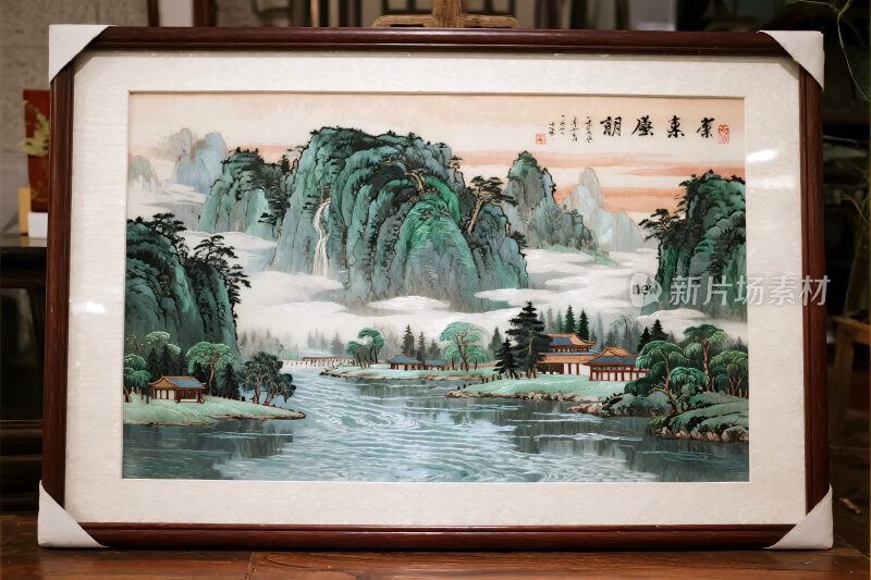 传统山水国画风景