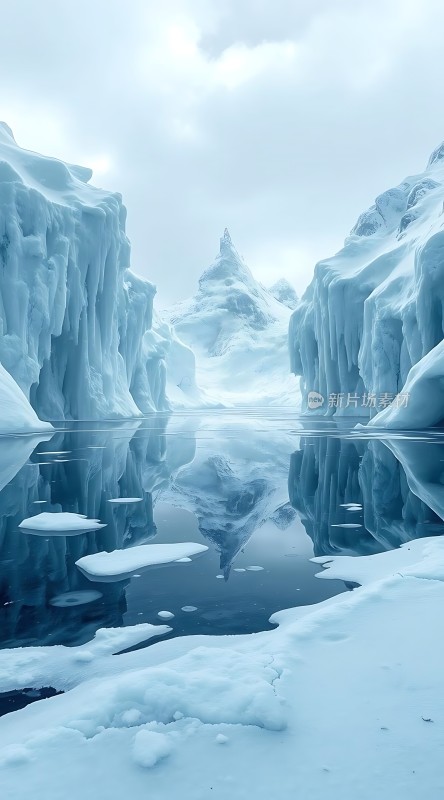 冰封雪原静谧之境