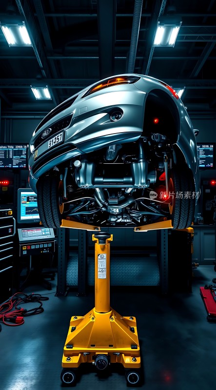 机械车间里的汽车维修