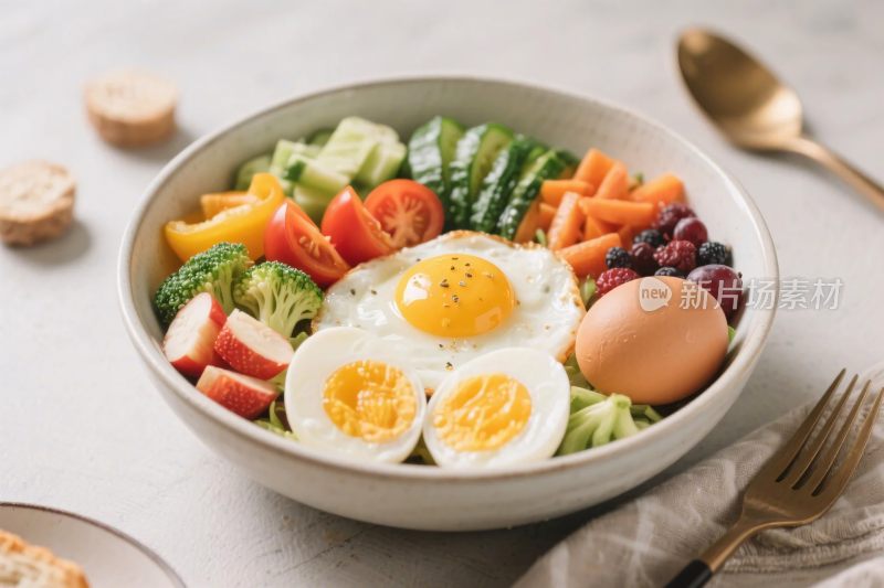 健康沙拉碗食材