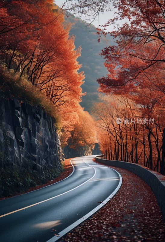 京郊红井路秋色