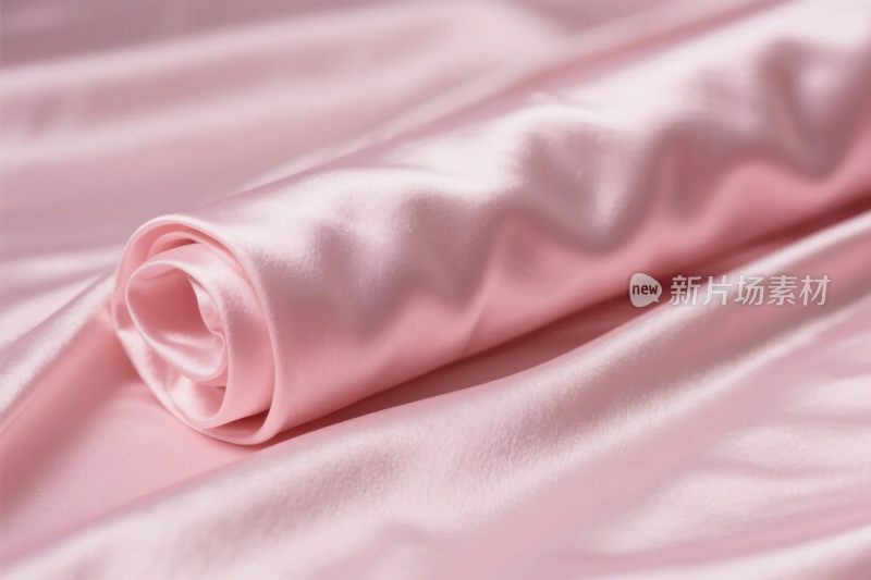 粉色丝绸织物特写