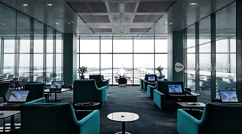 机场贵宾休息室视野开阔环境优雅