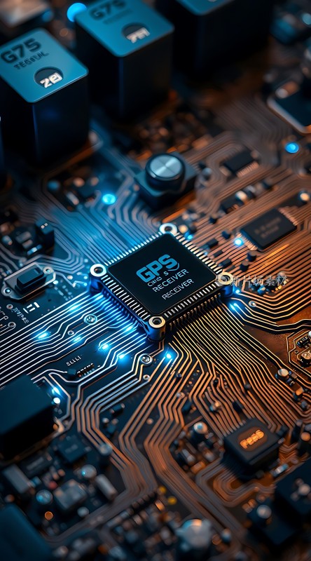 GPS芯片电路板科技感十足
