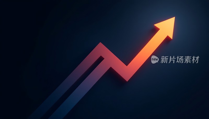 新片场素材上升箭头