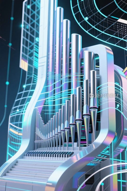 未来风格电风琴艺术