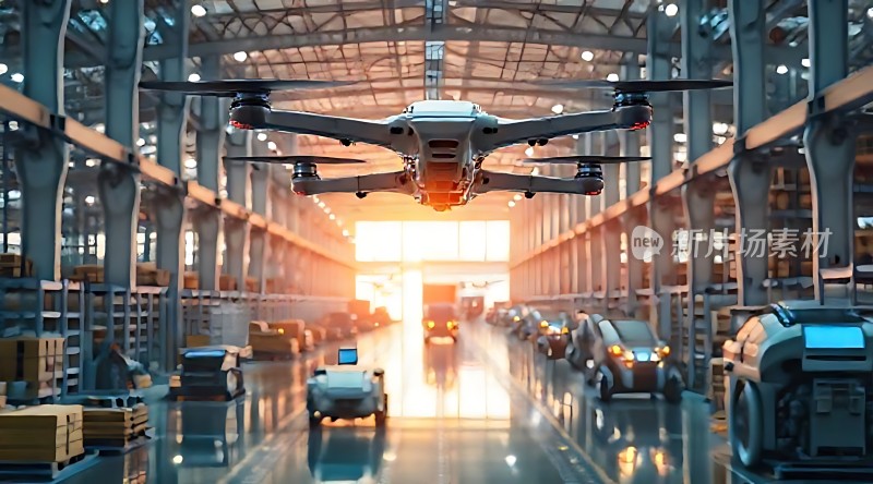 智能物流中心无人机与机器人协同作业