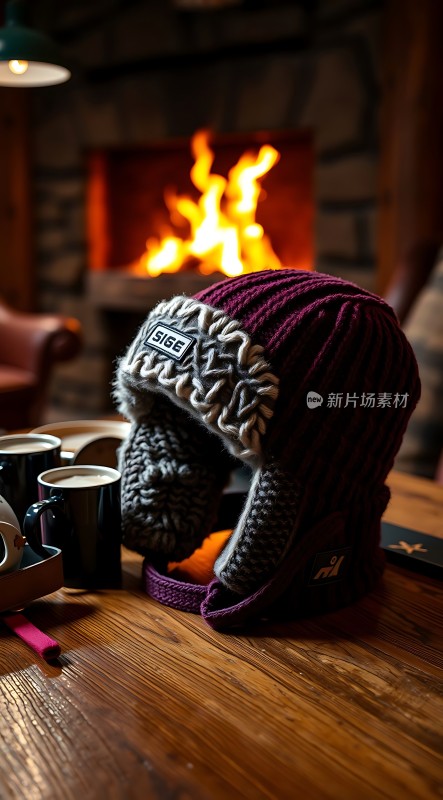 冬日暖炉旁的温馨时刻