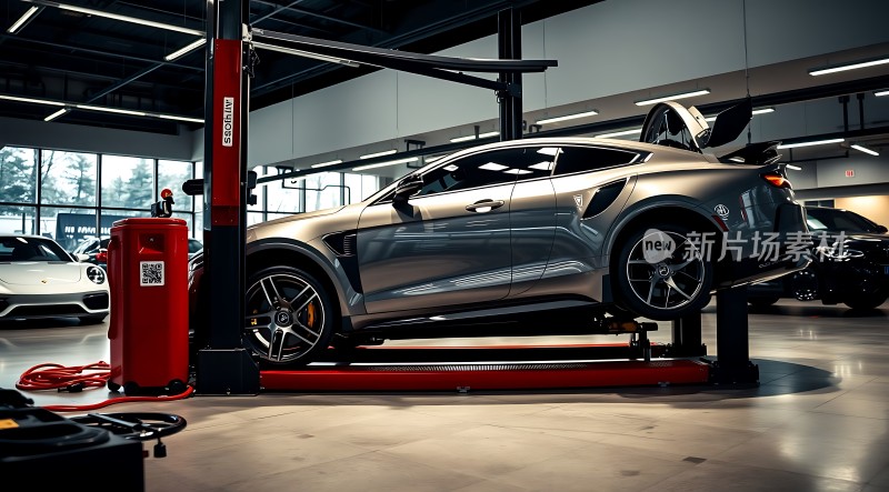 新片场素材·高端汽车维修车间