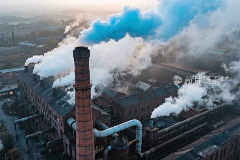 工业烟囱烟雾排放