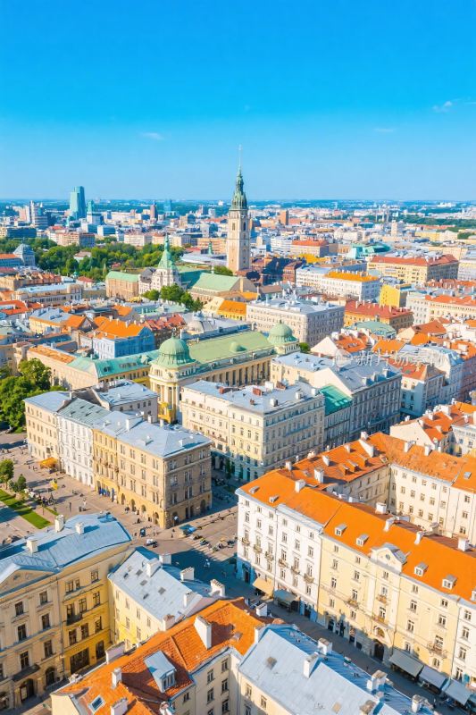 城市全景鸟瞰图