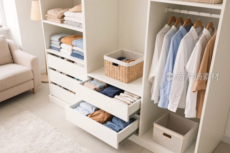 衣帽间收纳布局