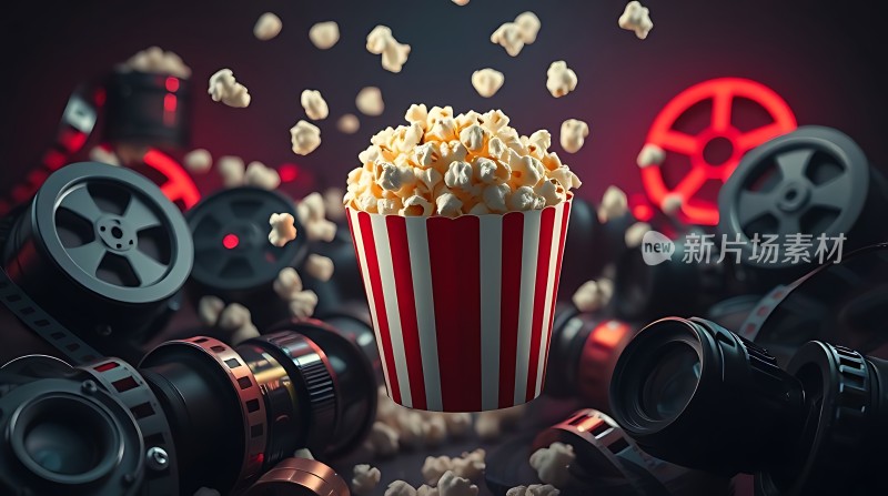 爆米花与电影胶片
