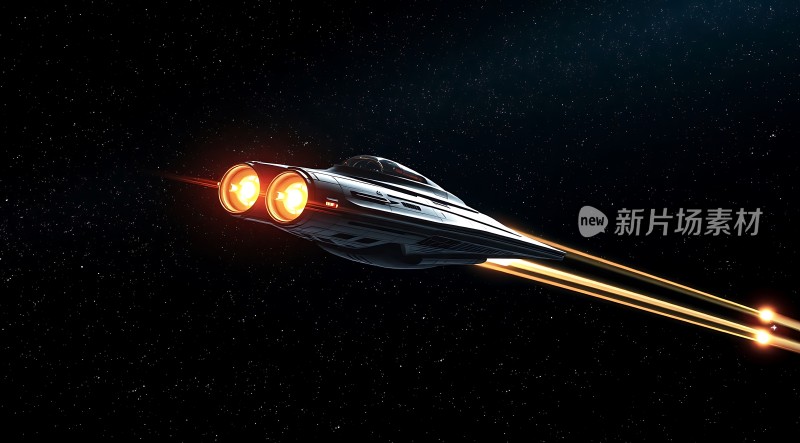 星际飞船启航探索未知宇宙
